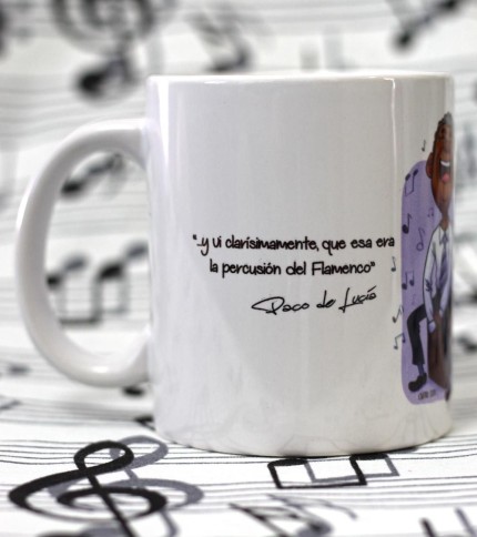 Taza Paco de Lucía y Caitro Soto ABueno Percusión - 3