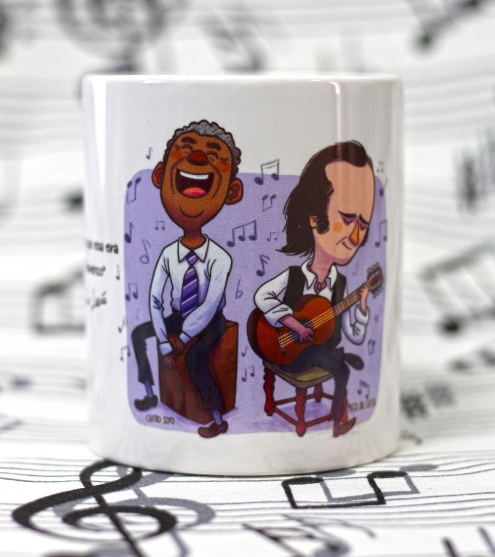 Taza Paco de Lucía y Caitro Soto ABueno Percusión - 1