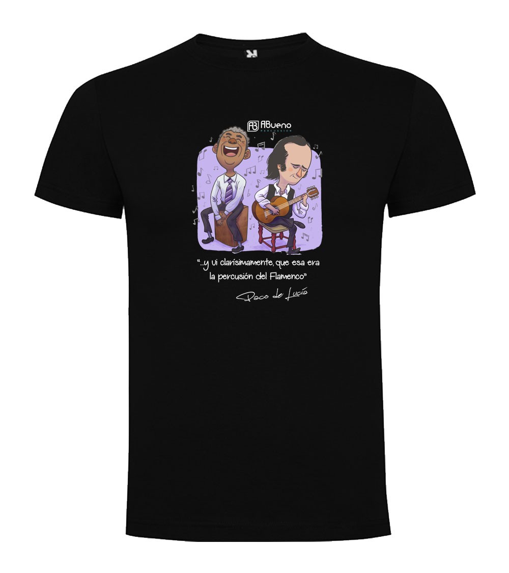 Camiseta ABueno Modelo Paco de Lucía Negra