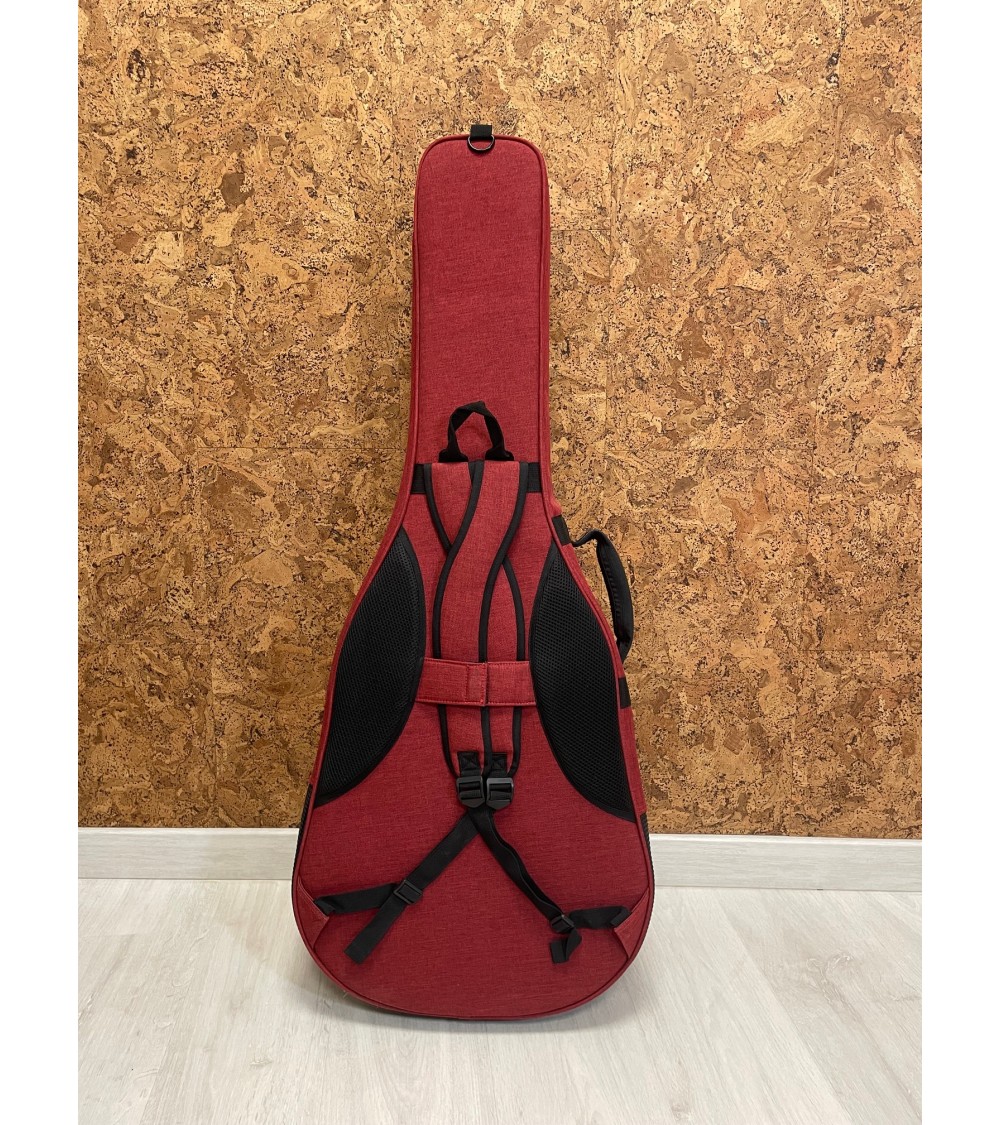 FUNDA GUITARRA CLÁSICA EXTRA ACOLCHADA ROJA