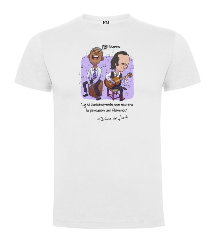 Camiseta ABueno Mod. Paco de Lucía Blanca