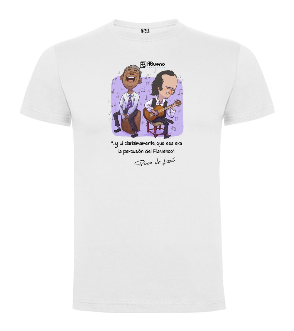 Camiseta ABueno Mod. Paco de Lucía Blanca