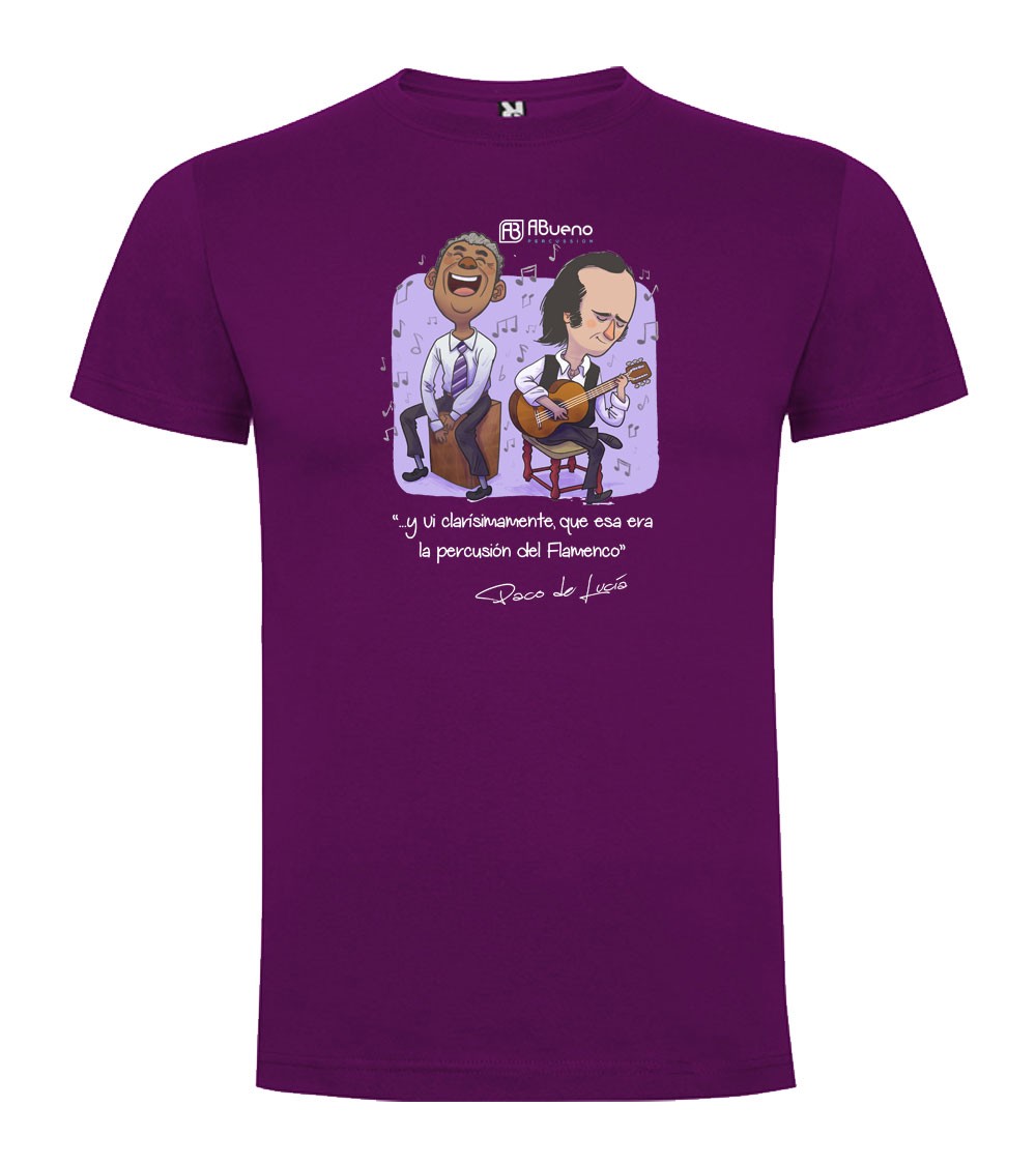 Camiseta ABueno Modelo Paco de Lucía Morada